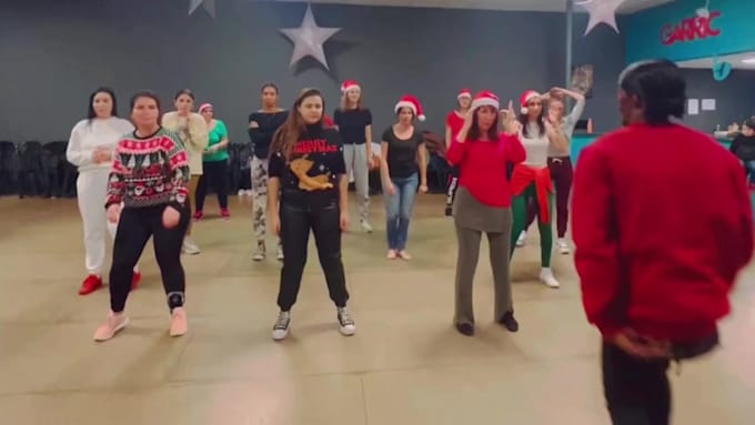 Gig Preview - Make amazing santa group dance like mj merry christmas party dance video for you