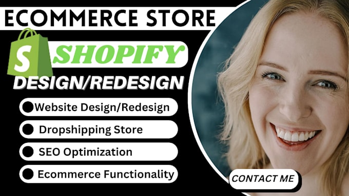 Bestseller - redesign shopify ecommerce website, shopify website, site web shopify