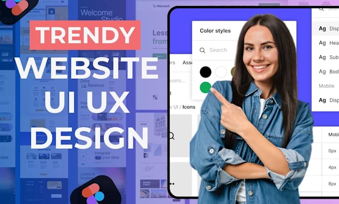 Gig Preview - Expert figma UI UX designer for clean, modern websites