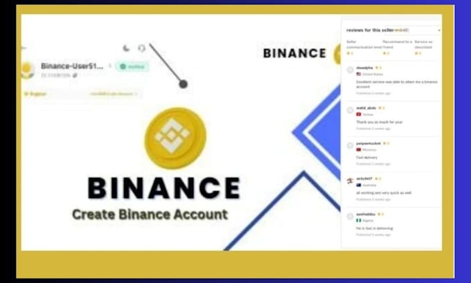 Gig Preview - Create and verify your binance account