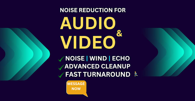 Gig Preview - Remove static noise, hiss, or hum, fix, and enhance audio for video