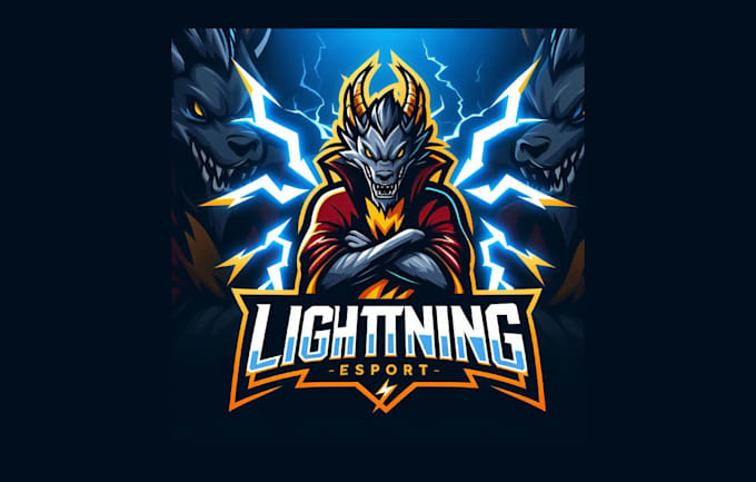 Gig Preview - Do lightning esports mascot logo for company with any file