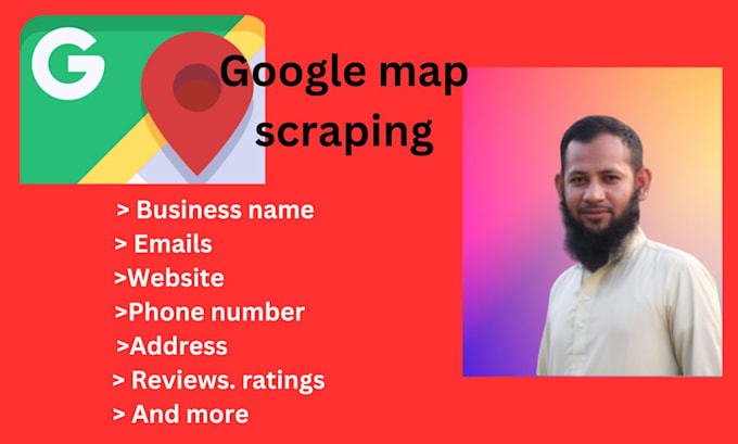 Gig Preview - Get business leads from google maps  data scraping service