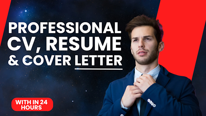 Gig Preview - Create a professional CV and resume and cover letter