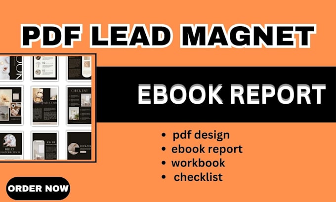 Gig Preview - Design unique PDF lead magnet brochure ebook report and workbook