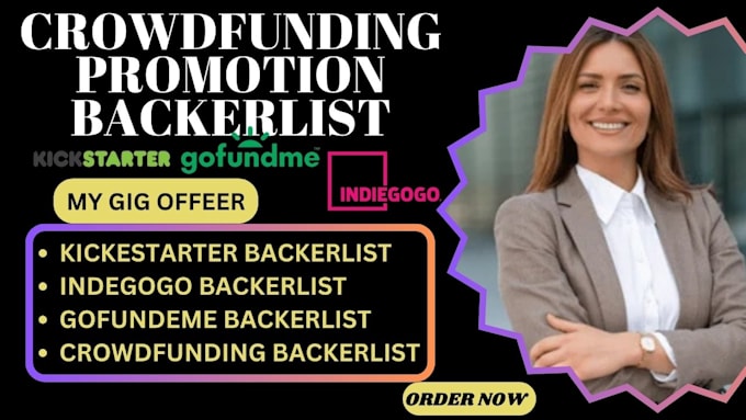 Gig Preview - Generate active backers list for crowdfunding campaign kickstarter, indiegogo