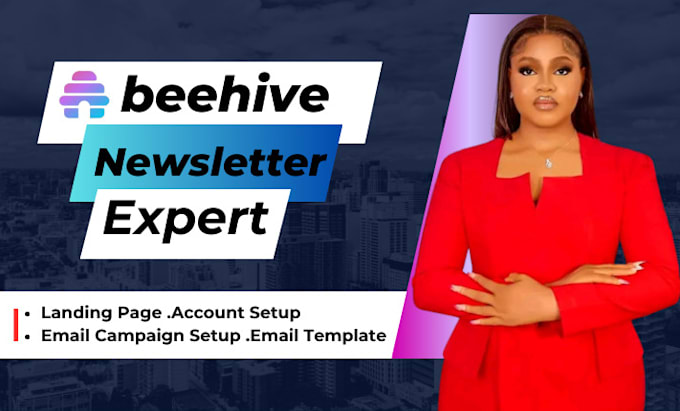 Gig Preview - Setup beehiiv newsletter beehiiv landing page design ai newsletter