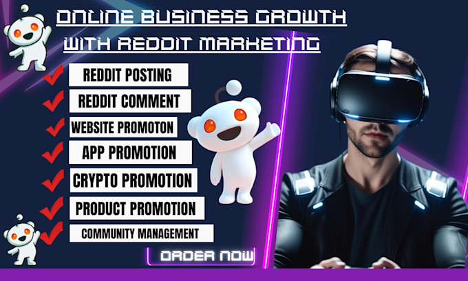 Gig Preview - Do reddit post management for ecommerce website iptv product link ai app crypto