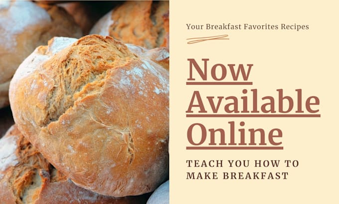 Gig Preview - Teach you great recipe to make good breakfast for you and your family