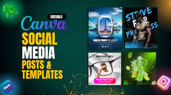 Bestseller - create stunning canva designs tailored for you or refine any template