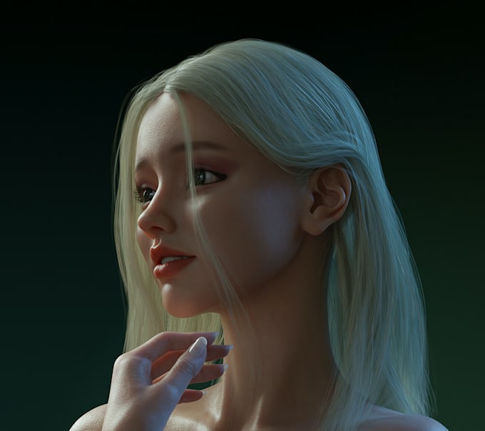 Gig Preview - Create 3d realistic hair, metahuman character hair, xgen, haircard and grooming