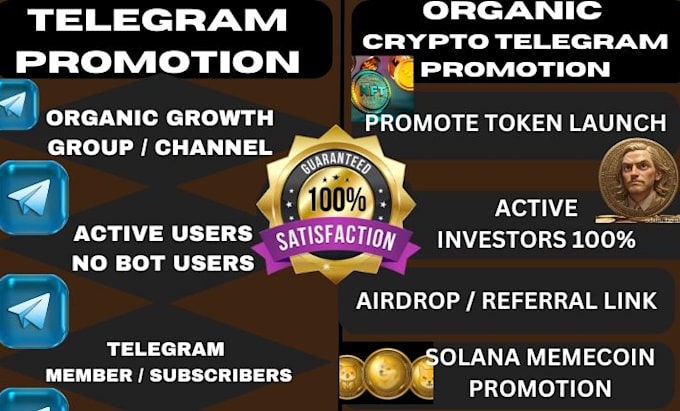 Gig Preview - Promote crypto token, ico, nft, hype pump memecoin, twitter, telegram community