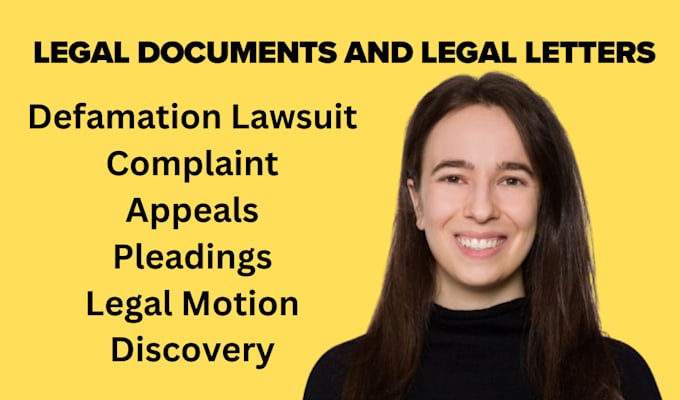 Bestseller - draft motion of summary judgment, motion to dismiss,legal response, lawsuit, nda