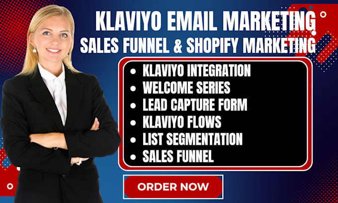 Gig Preview - Do klaviyo email marketing bfcm campaign klaviyo shopify marketing sales funnel