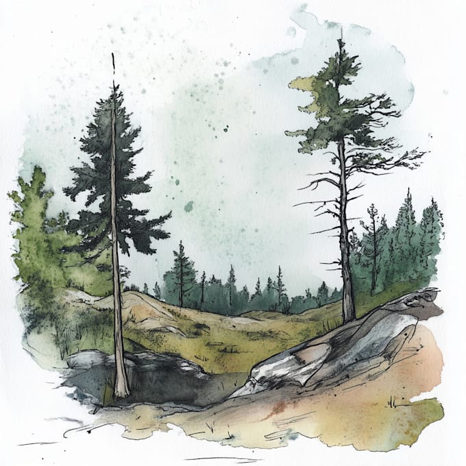 Bestseller - create a watercolor and landscape sketch