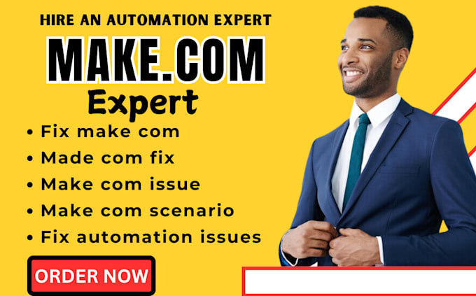 Bestseller - fix make com made com fix make com scenario fix automation issues make com issue