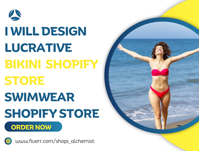 Gig Preview - Design lucrative bikini shopify store swimwear shopify store