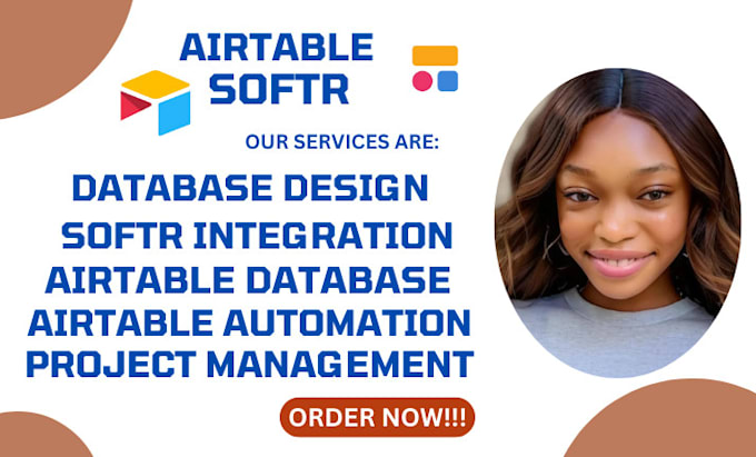 Gig Preview - Create airtable database and airtable automation, design softr client portal