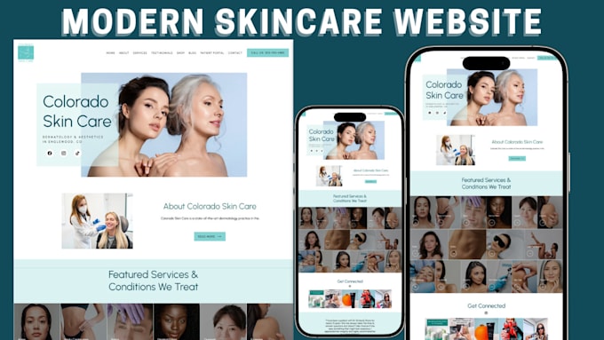 Gig Preview - Skincare website shopify skincare website beauty cosmetic store design