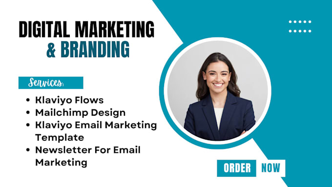 Gig Preview - Design mailchimp, klaviyo email template flow or newsletter for email marketing