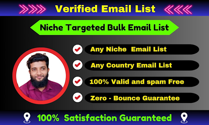 Bestseller - do 10k niche target email list,b2b,bulk email bounce testing for email marketing