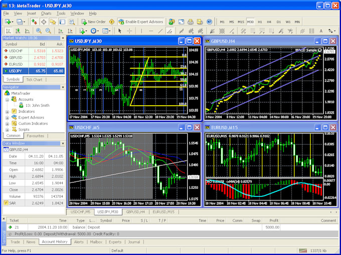 Gig Preview - Write applications for mt4, mt5, tradingview and quantower