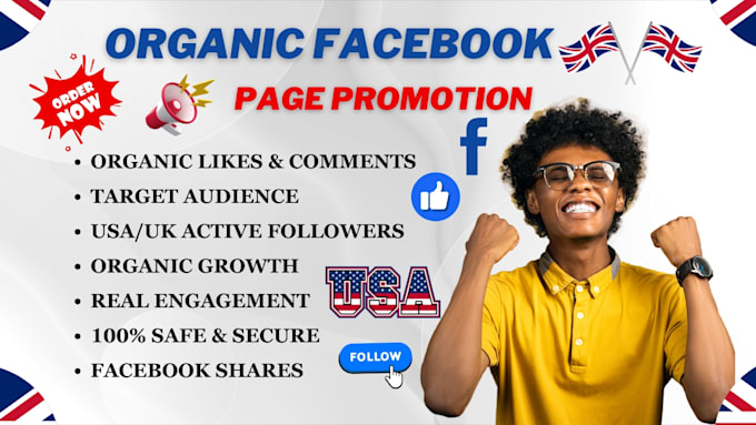 Gig Preview - Grow your facebook page followers organically following fast