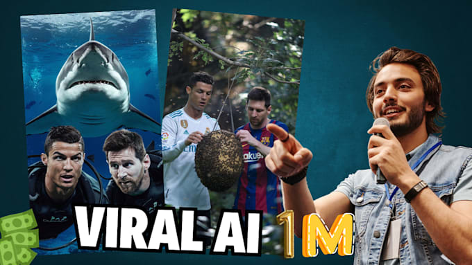 Gig Preview - Create ai stories messi and ronaldo for tiktok viral videos