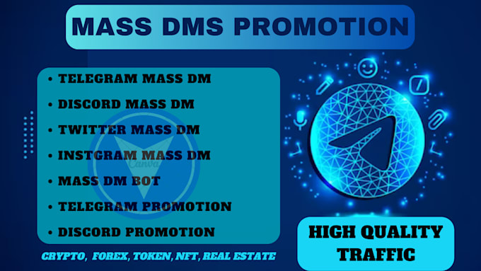 Gig Preview - Do telegram mass dm, discord mass dm, discord mass dms, telegram dms, mass dms