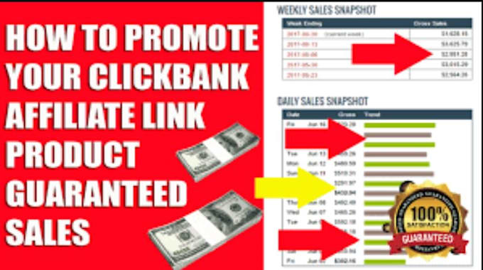 Gig Preview - Do clickbank affiliate link promotion,  affiliate marketing