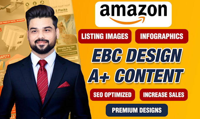 Gig Preview - Design amazon ebc, a plus content, product listing images, inforgraphic pictures