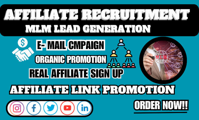 Gig Preview - Do organic website promotion, affiliate recruitment and viral link promotion