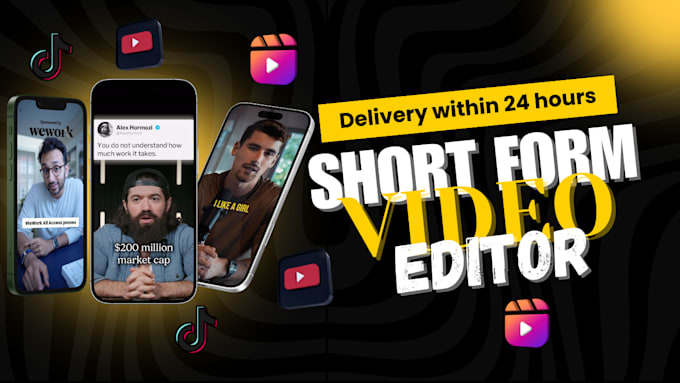 Bestseller - do short form video editing for tiktok, reels, and shorts