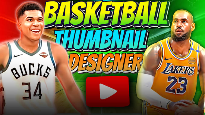 Gig Preview - Design basketball,nba 2k,ufc,wwe 2k thumbnail for youtube