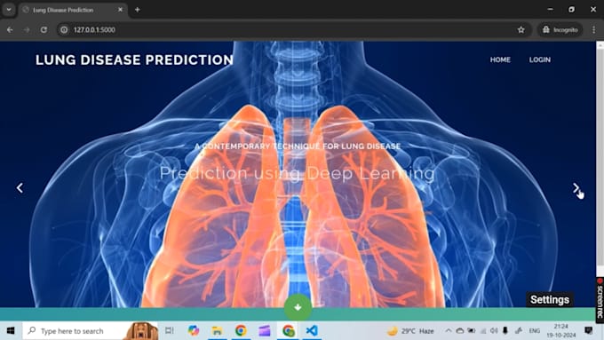 Gig Preview - Lung disease prediction using python