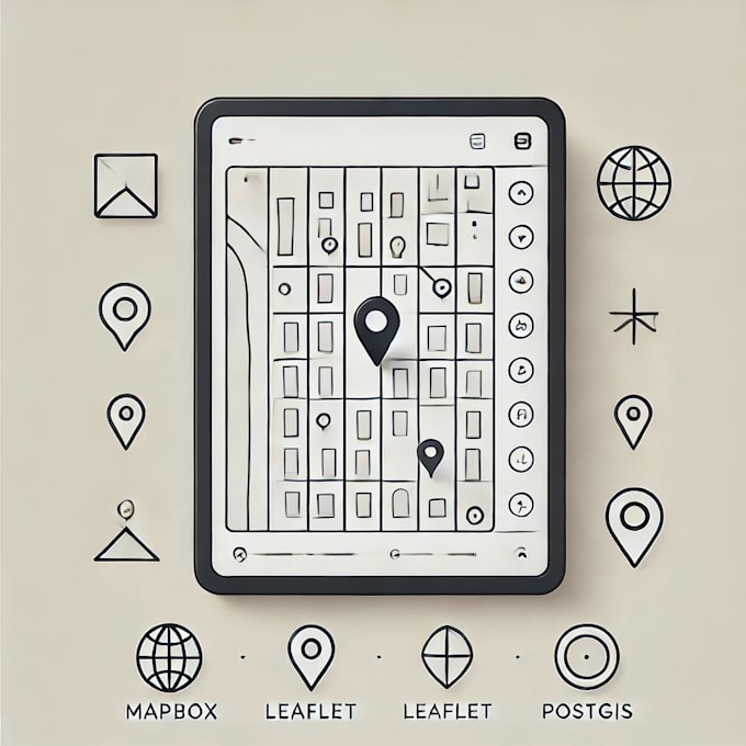 Gig Preview - Do full stack webgis development with advanced mapping with mapbox leaflet