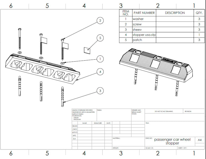 Gig Preview - Make 2d drawing with 3d model