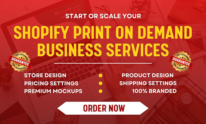 Gig Preview - Setup shopify print on demand, print on demand shopify store printful printify