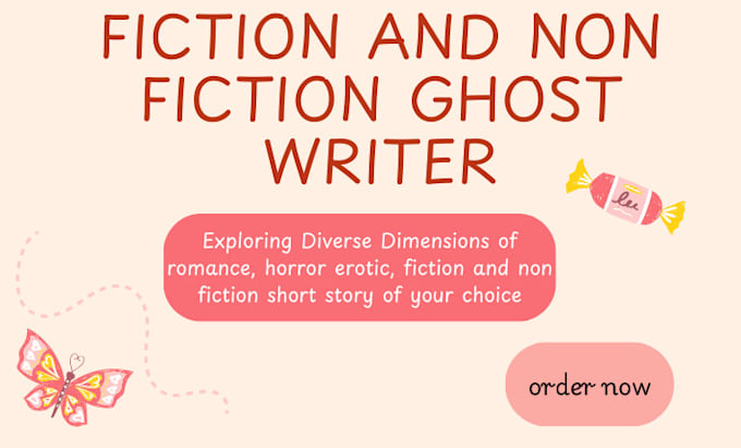 Gig Preview - Ghostwrite fiction horror erotic story non fiction short romance story for you