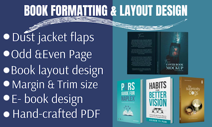 Bestseller - do hardcover book layout design, book formatting, paperback and ebook design