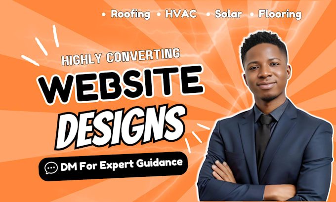 Gig Preview - Build converting roofing flooring siding fencing hvac solar landing page website