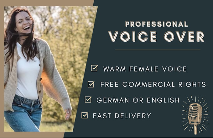 Bestseller - record a professional german female voice over