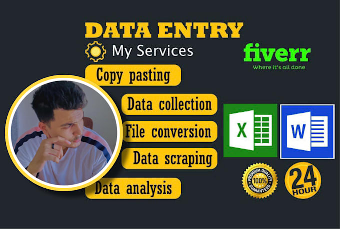 Bestseller - provide accurate data entry services for your business needs