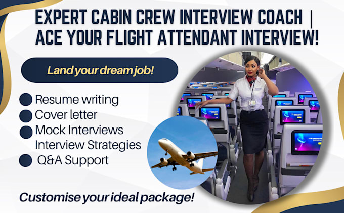 Gig Preview - Help you ace your flight attendant interview and  application process