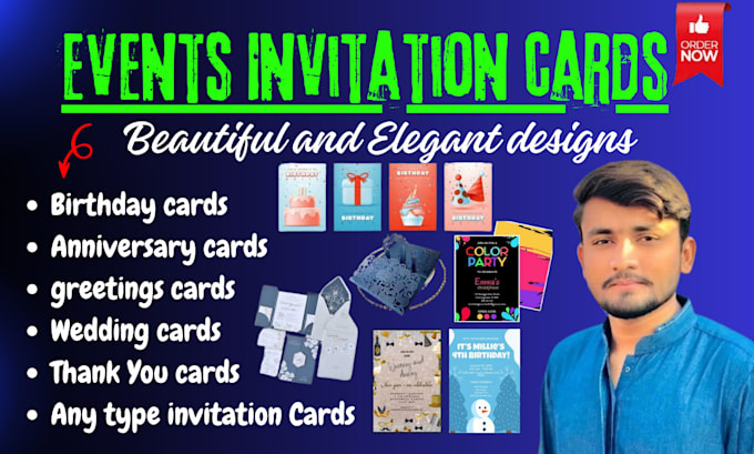 Bestseller - design invitation card for birthday or wedding event etc