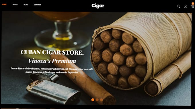 Gig Preview - Build cigar, tobacco,cannabis,vape cbd shopify website