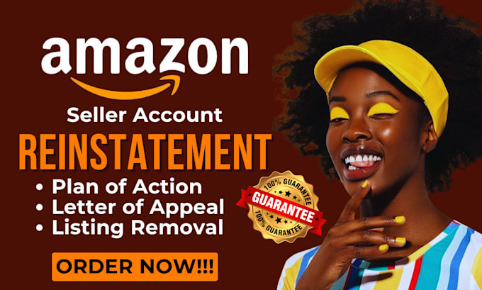 Gig Preview - Reinstate amazon appeal letter section 3 amazon account reactivation remove list