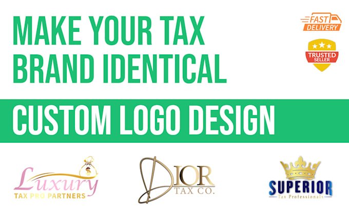 Gig Preview - Create a professional logo for your tax business