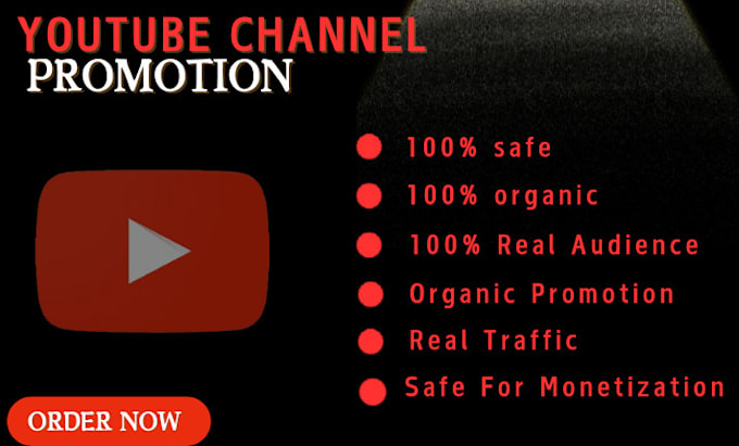 Gig Preview - Do organic youtube video promotion for channel growth