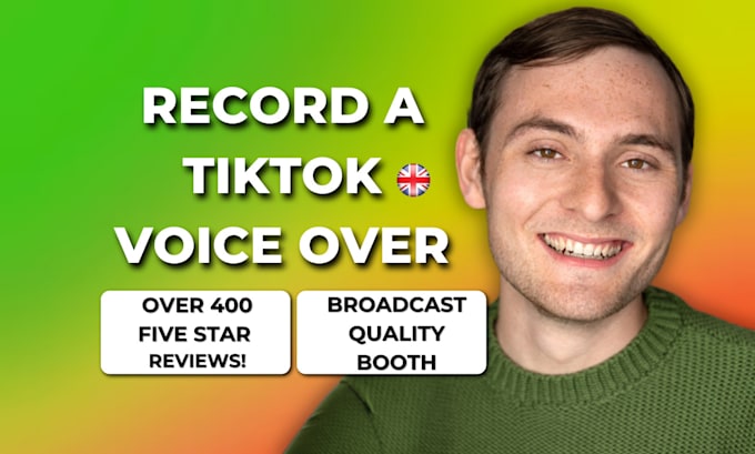 Gig Preview - Record a british english male accent tiktok voice over narration